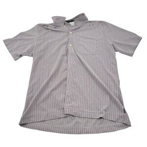 Quiksilver Vintage Men's Short Sleeve Button-Up‎ Shirt Large